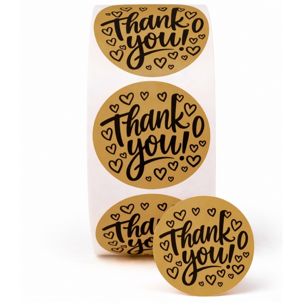 100 Thank You Stickers 2 Inch Round Small Business Packaging - Picture 8 of 11